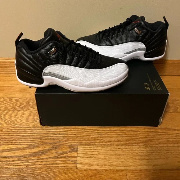 Air Jordan 12 Low “Playoffs” Golf Shoes - Picture 1 of 5